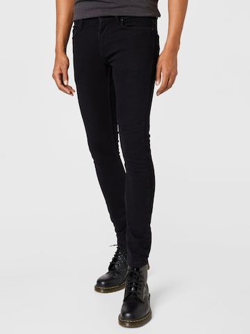 Only & Sons Skinny Jeans 'Loom' in Black: front