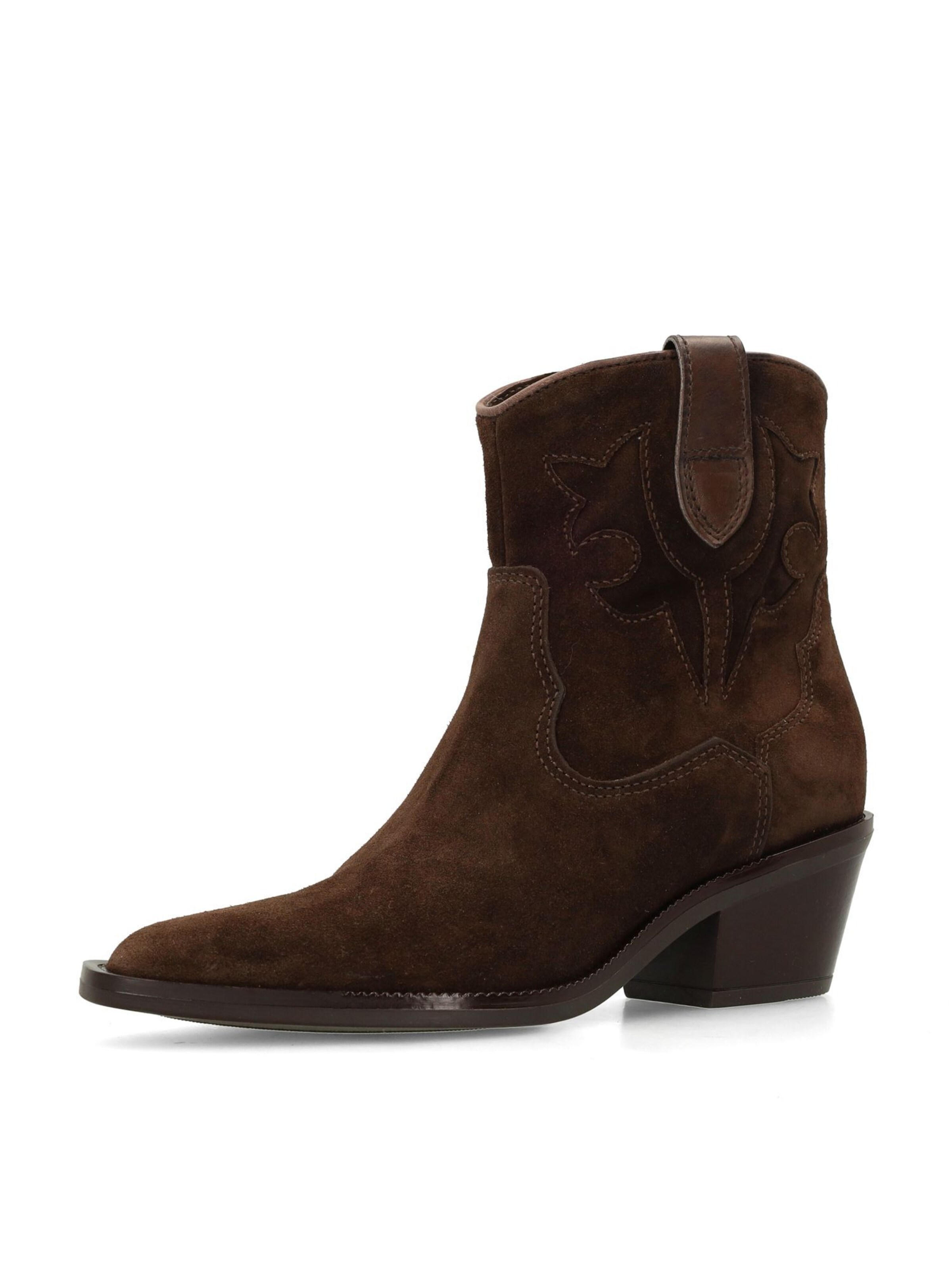 MANFIELD Bottes de cowboy en marron, Vue avec produit