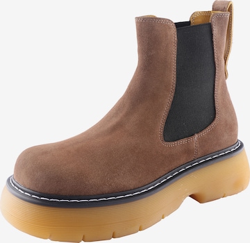 D.MoRo Shoes Chelsea Boots 'Antrone' in Brown: front