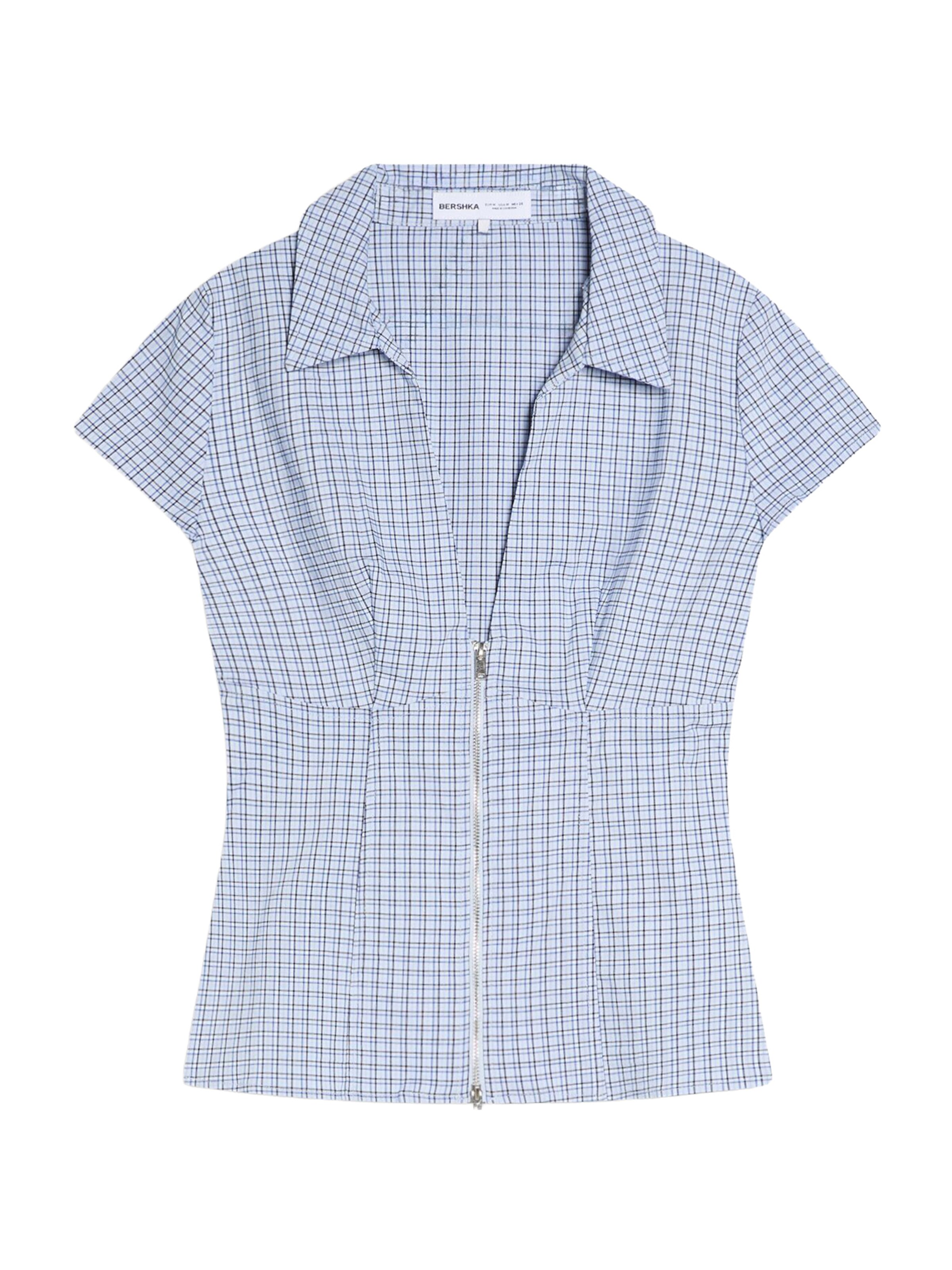 Camicia da donna di Bershka in blu: frontale