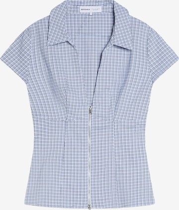 Camicia da donna di Bershka in blu: frontale