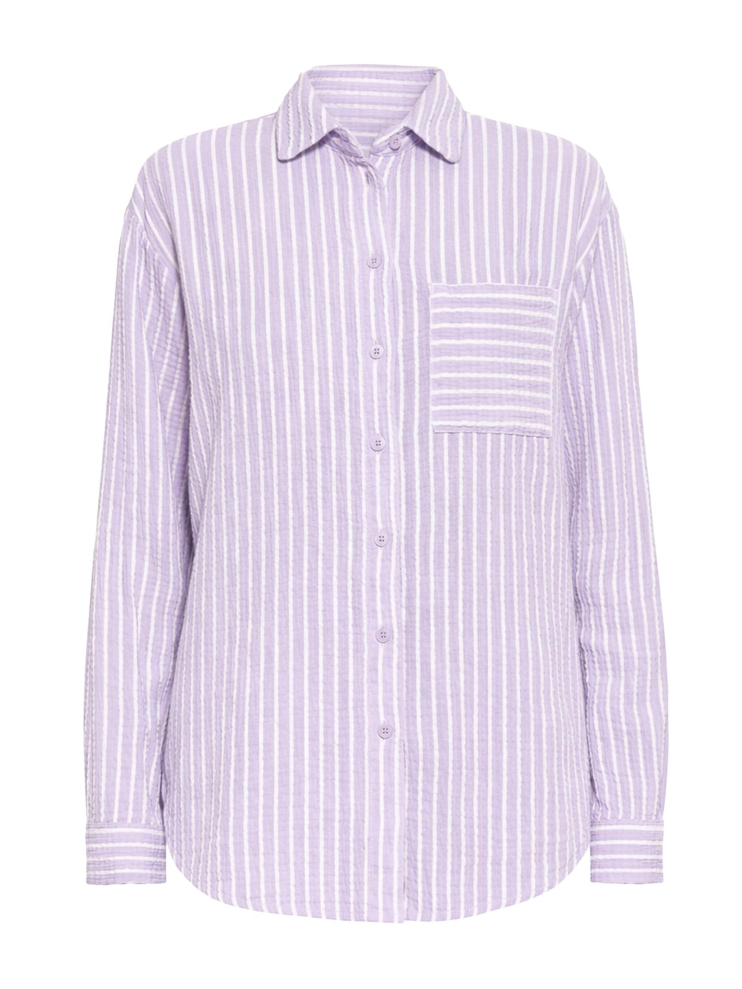 SASSYCLASSY Blouse in Lila: voorkant