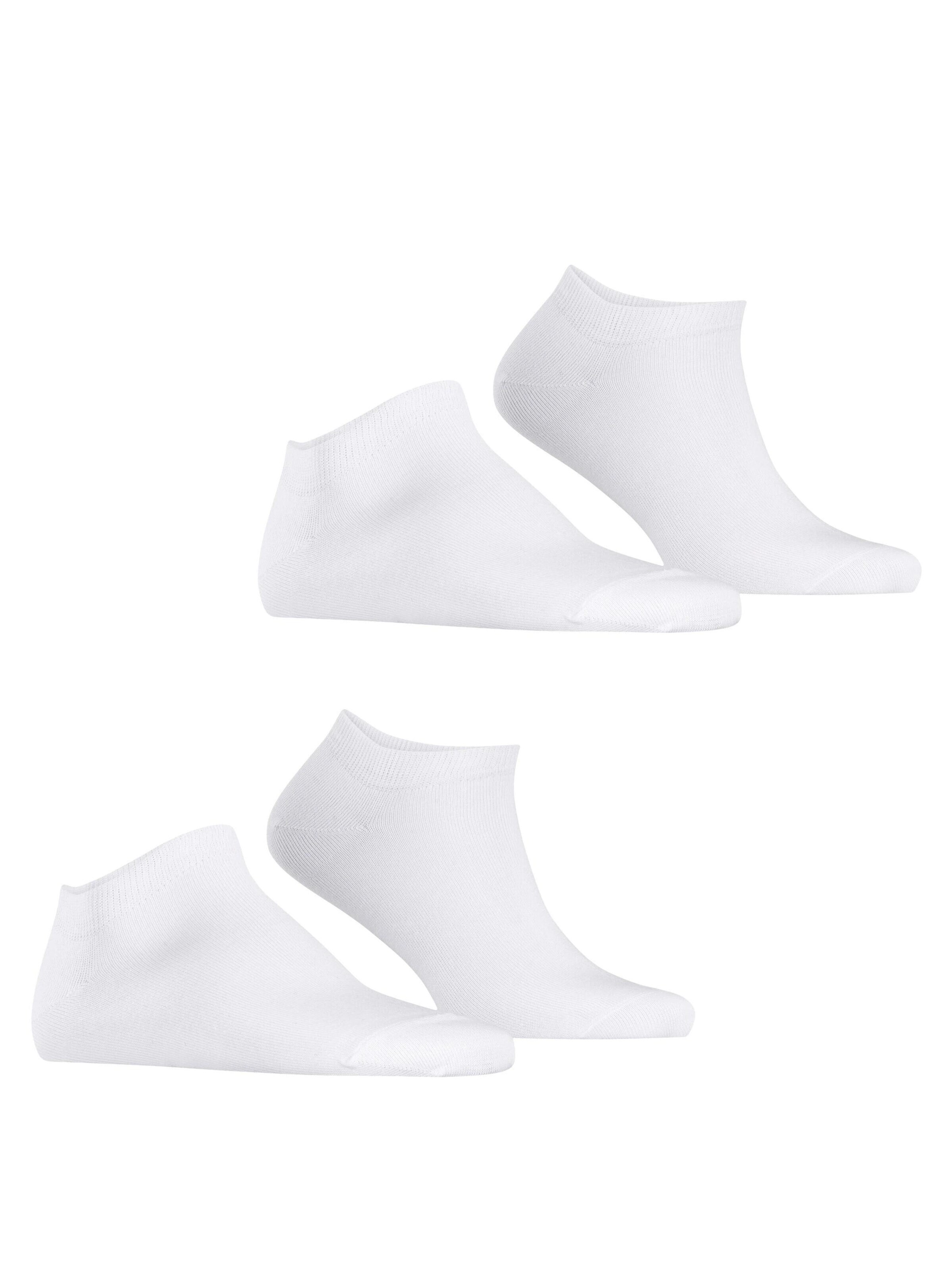 ESPRIT Füßlinge 'Basic Uni 2-Pack'‌‌ in Weiß