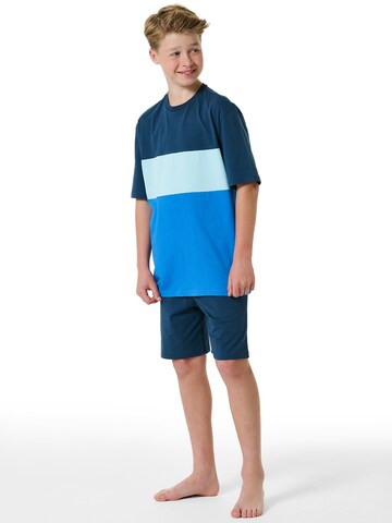 SCHIESSER Pajamas ' Organic Cotton ' in Blue: front