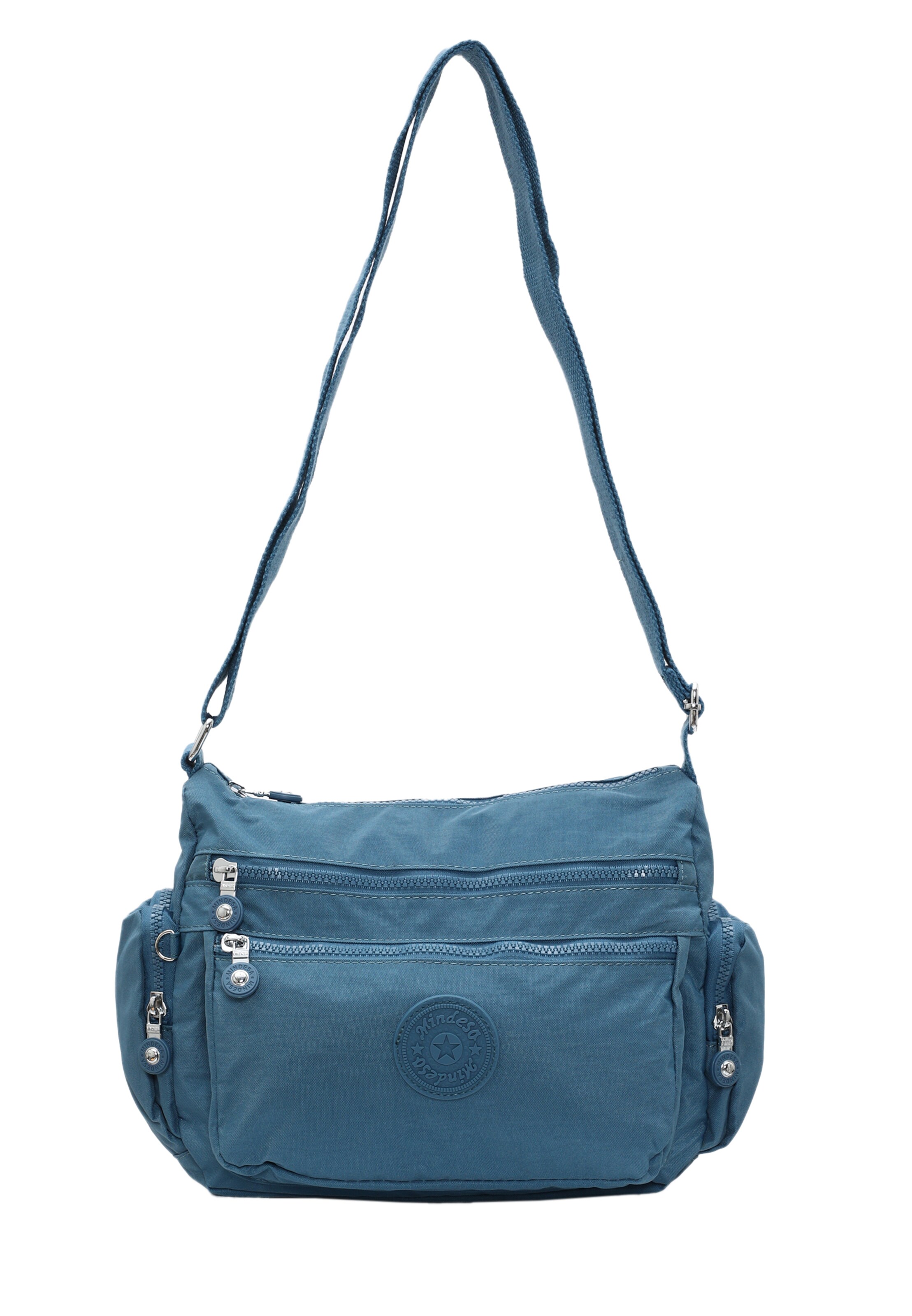 Mindesa - Mala de ombro em azul: frente