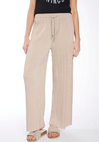 Hailys Wide leg Trousers 'Fa44biola' in Grey: front