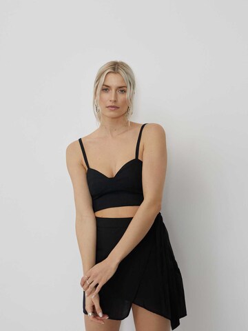 Top 'Elina' di LeGer by Lena Gercke in nero: frontale