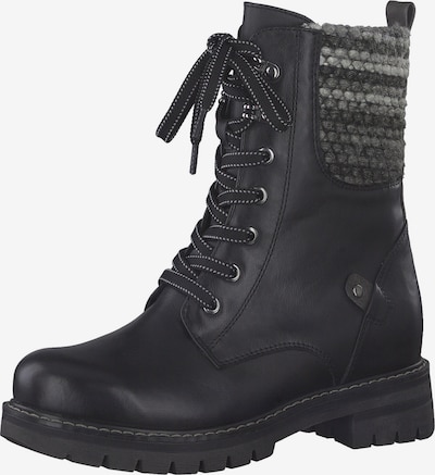 MARCO TOZZI Lace-up bootie in Grey / Black, Item view