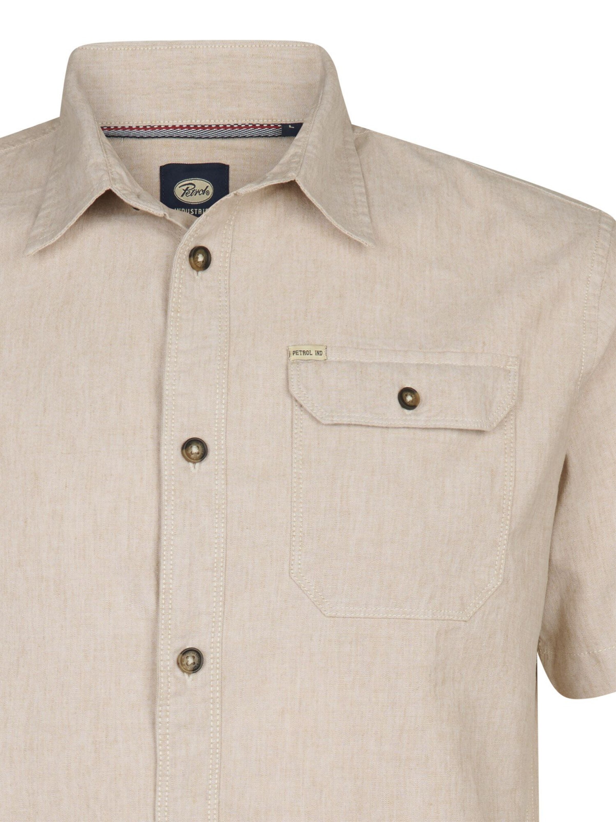 PETROL INDUSTRIES MEN Regular Fit Hemd‌‌‌‌‌‌‌ in Beige