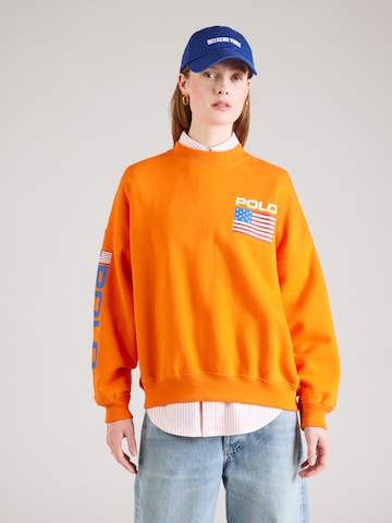 Polo Ralph Lauren Μπλούζα φούτερ σε πορτοκαλί: μπροστά