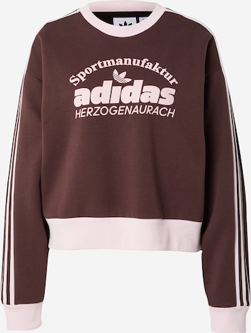 ADIDAS ORIGINALS Sweatshirt in Bruin: voorkant