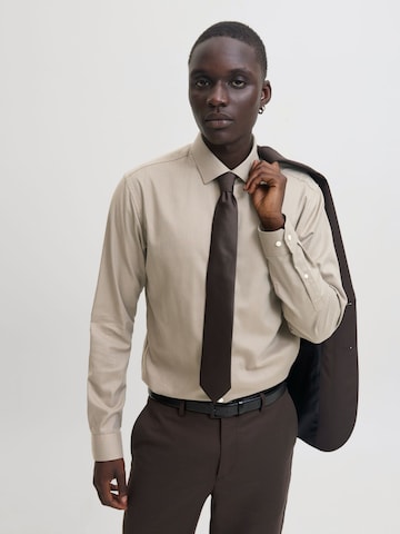 Slim fit Camicia di JACK & JONES in grigio