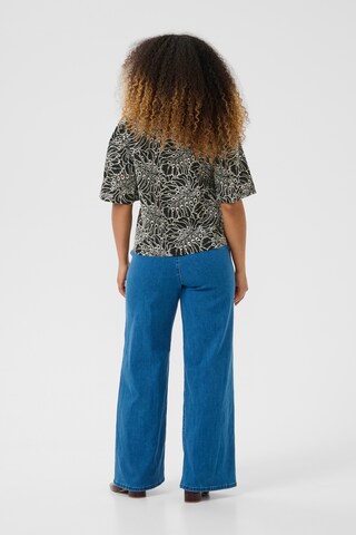 Cream Blouse 'Adelena' in Zwart