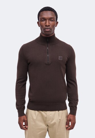 BOSS Pullover 'Kanobix' in Braun: Vorderseite