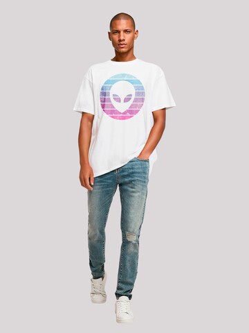 F4NT4STIC Shirt 'Alien Kopf' in Wit