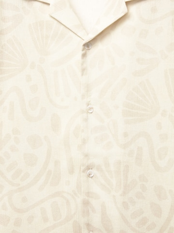 Pull&Bear Comfort fit Koszula w kolorze beżowy