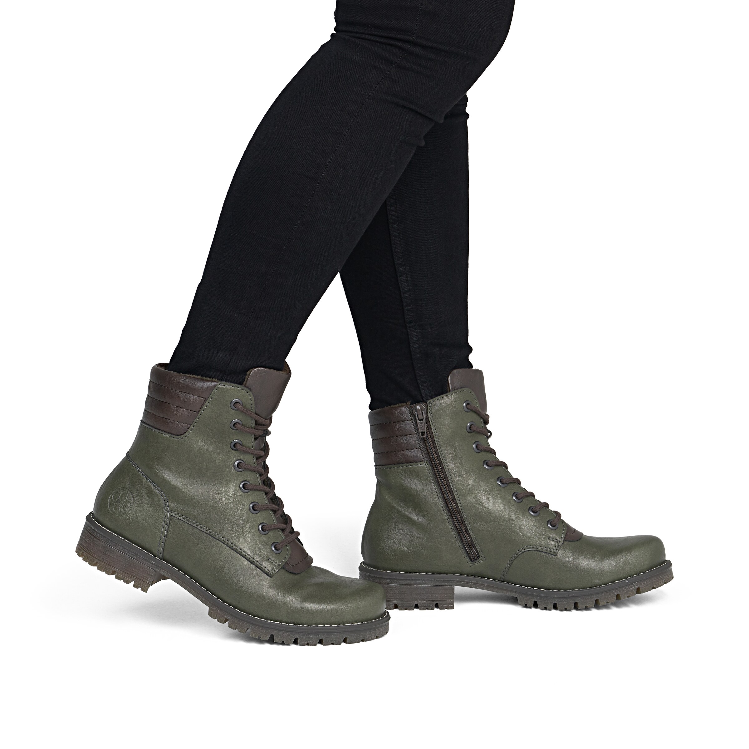 Boots Rieker en vert : devant