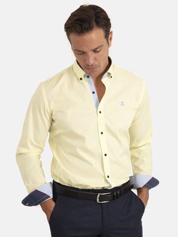 Sir Raymond Tailor Regular Fit Hemd 'Lisburn' in Gelb