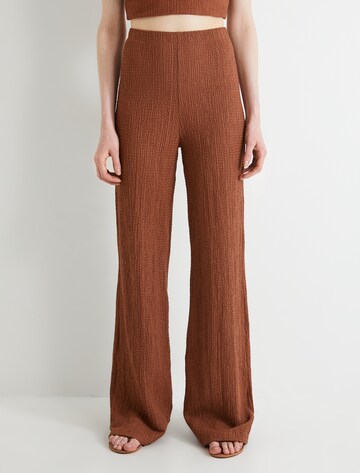 Koton Wide leg Broek in Bruin: voorkant