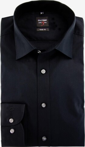 Slim fit Camicia business 'Level 5 Uni TN' di OLYMP in nero