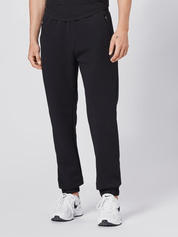 Urban Classics Regular Pants in Black: front