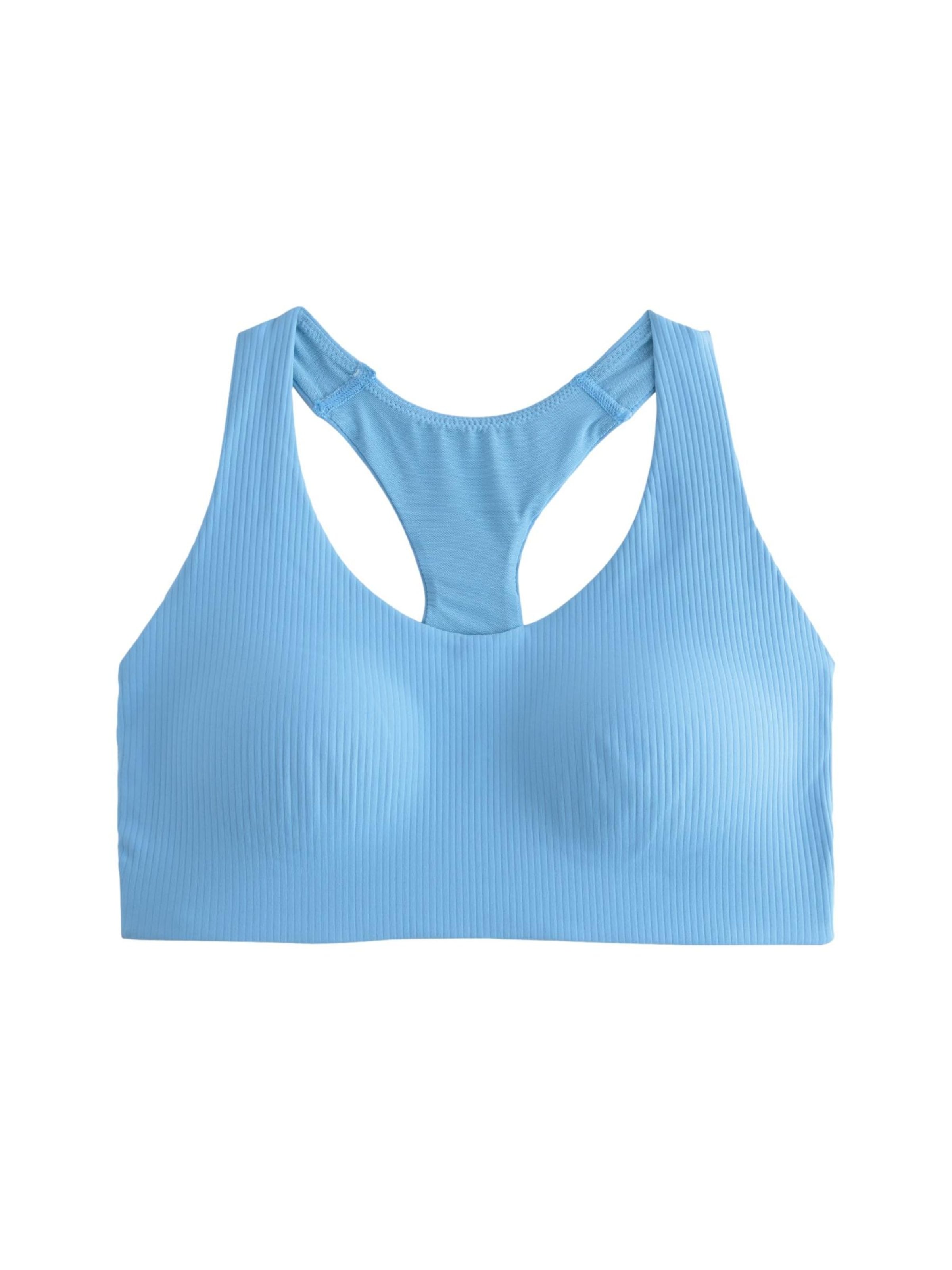 Next - Bustier Sujetador deportivo en azul: frente
