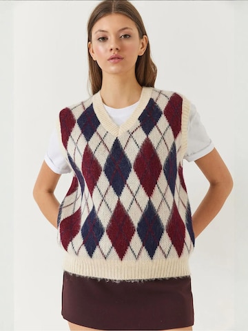 Pullover di Bianco Lucci in beige: frontale