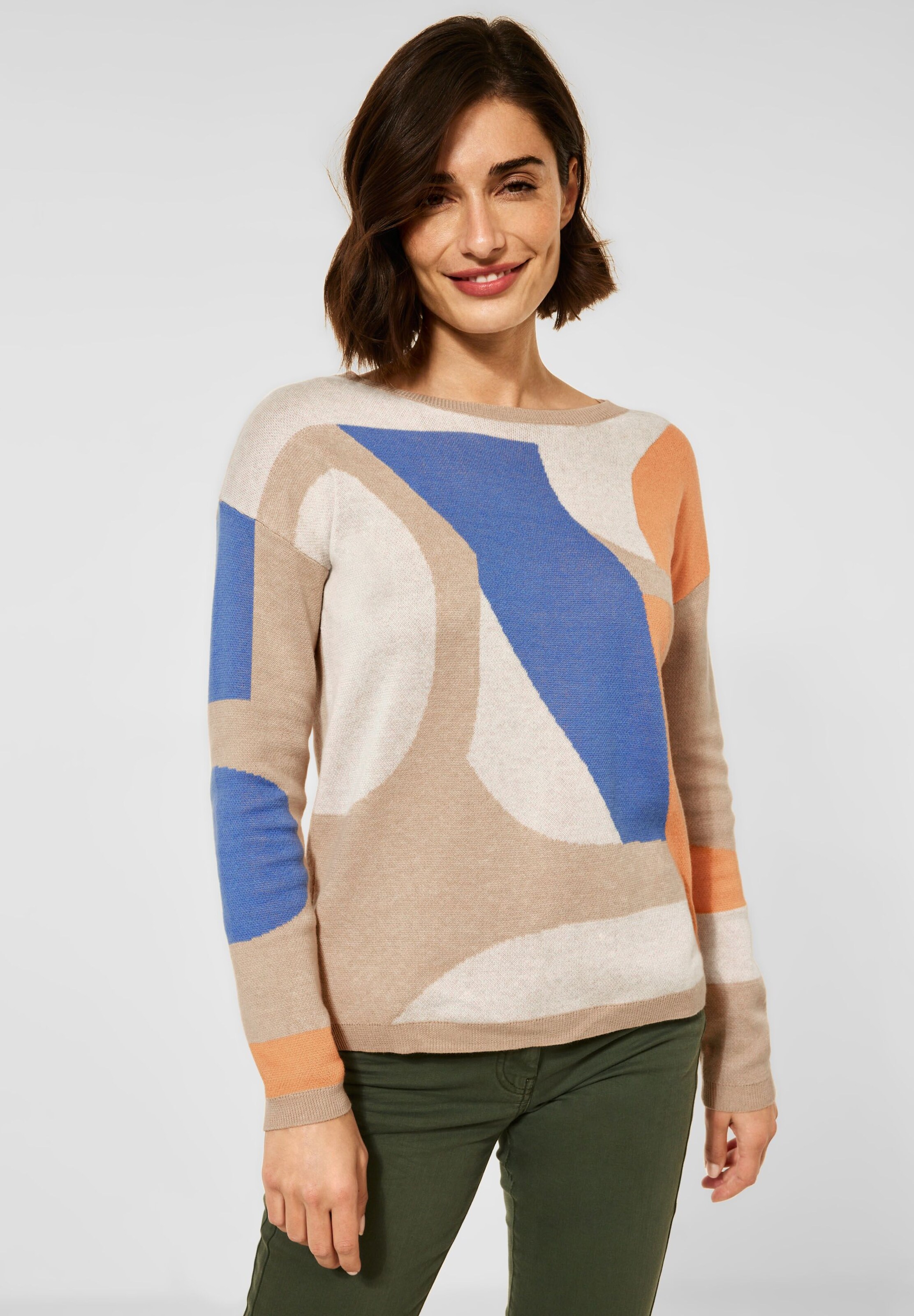 Frauen Pullover & Strick CECIL Pullover in Mischfarben - ZG13709 Frauen Pullover & Strick CECIL Pullover in Mischfarben - ZG13709