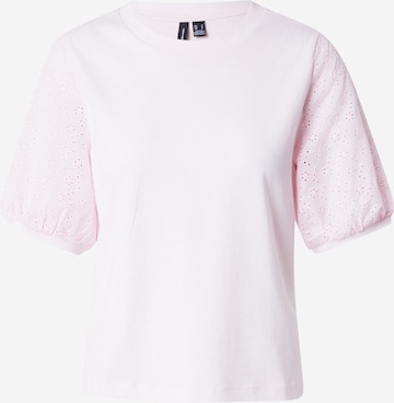 rožinė VERO MODA Marškinėliai 'VMJANNI': priekis