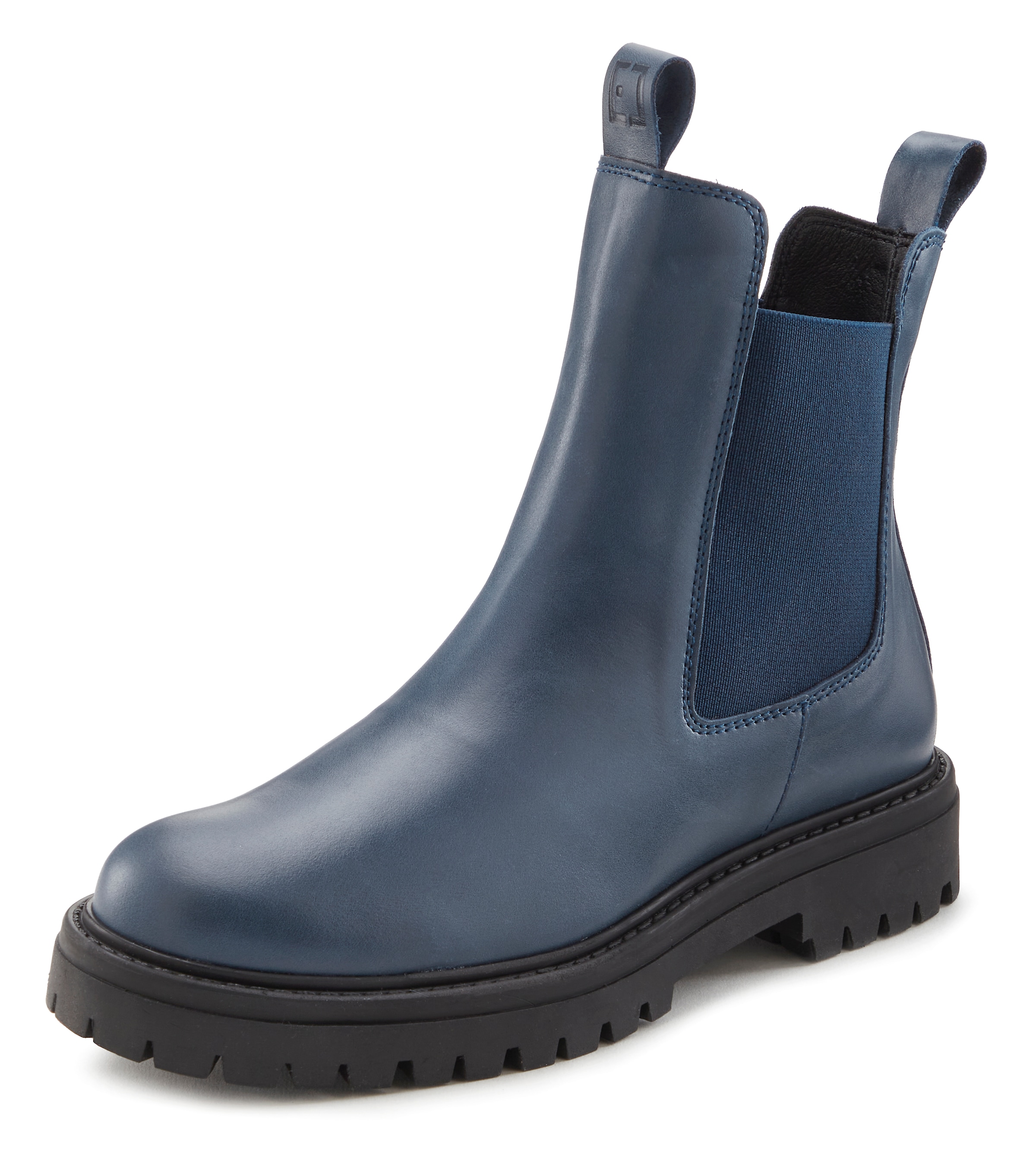 Boots chelsea di Elbsand in blu: frontale