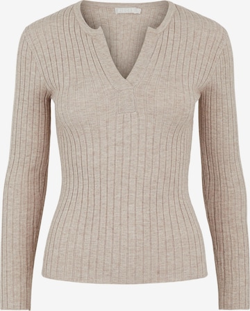 Pieces Tall Pullover 'Gilaya' i brun: forside