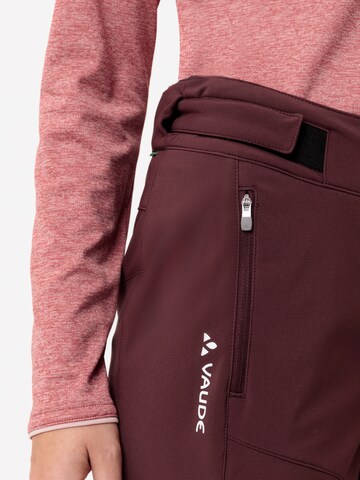 VAUDE Regular Outdoorbroek 'Elope' in Bruin