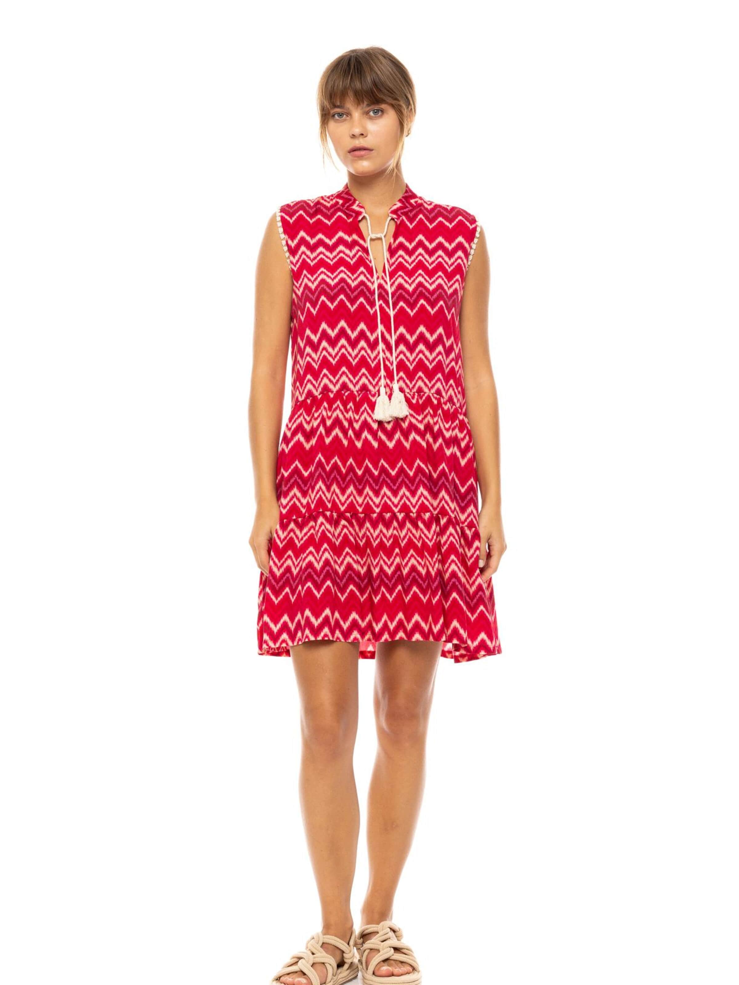 Pink Label Summer dress 'BEACHWEAR RASBERRY RAINBOW' in Red: front