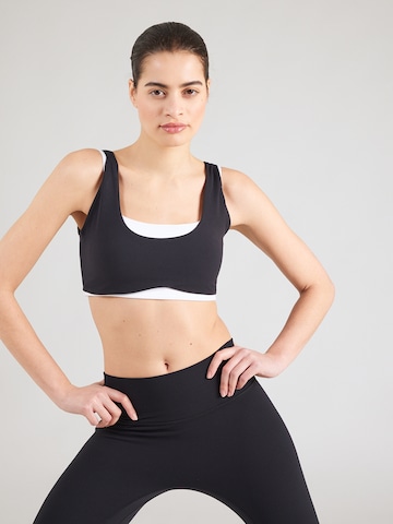 Abercrombie & Fitch Μπουστάκι Αθλητικό σουτιέν σε μαύρο: μπροστά