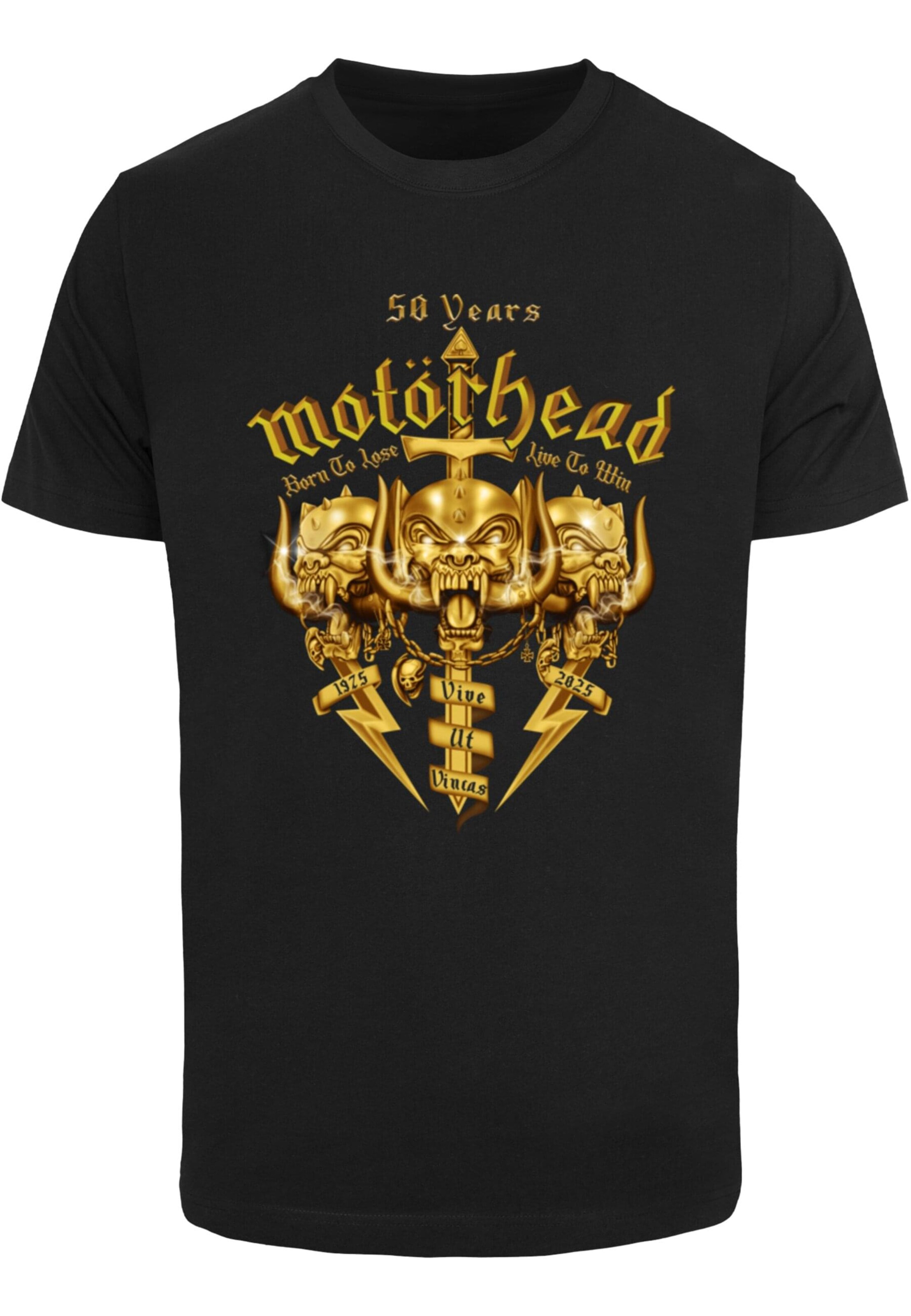 T-Shirt 'Motorhead - 50 Years Warpigs' Merchcode en noir : devant