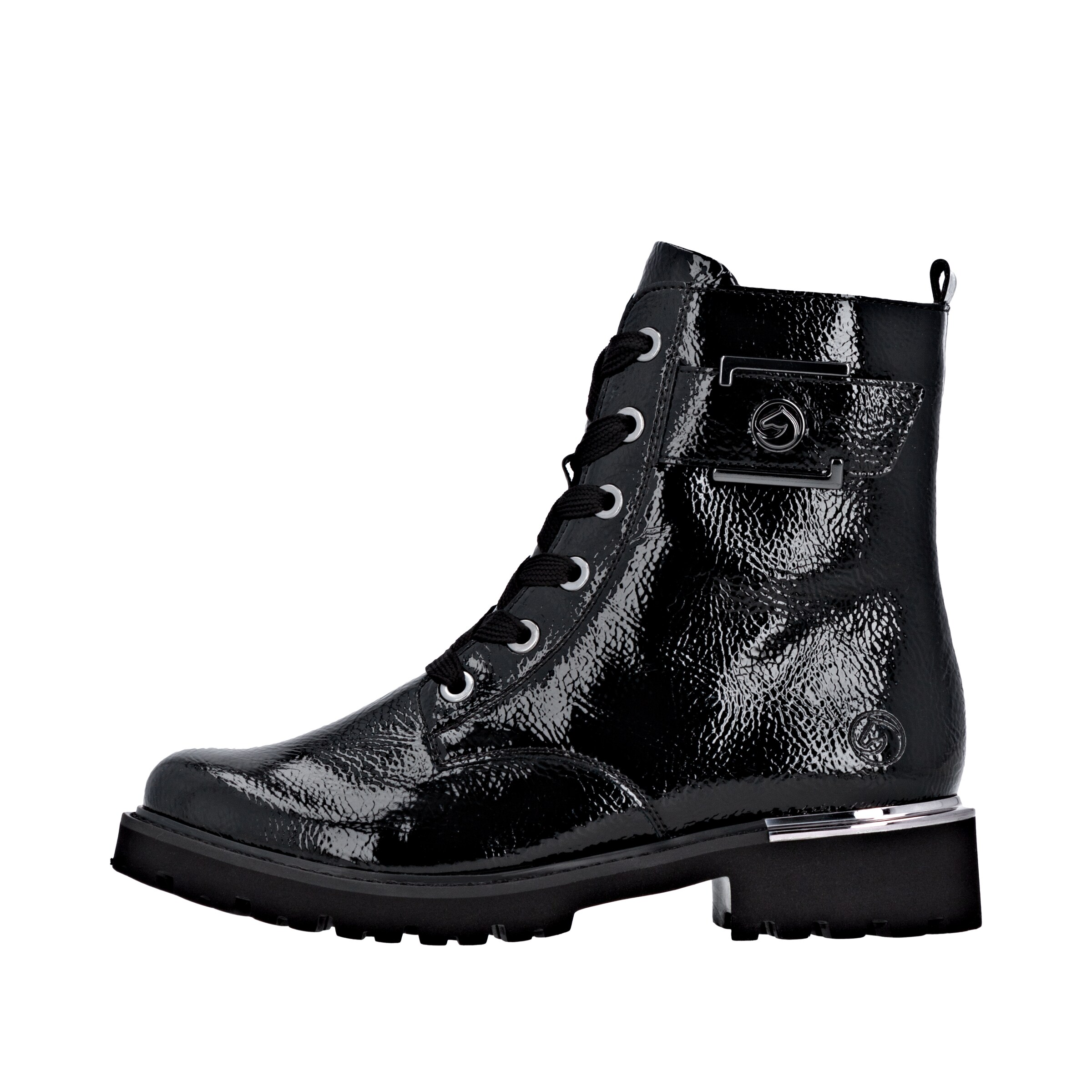 REMONTE Schnürstiefelette in Schwarz