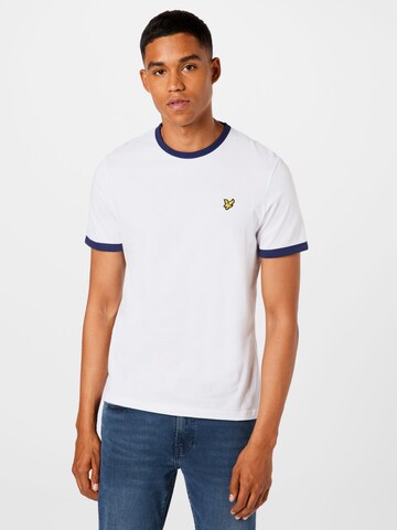 T-Shirt 'Ringer' Lyle & Scott en blanc : devant