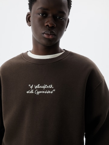 Pull&Bear Sweatshirt in Brown