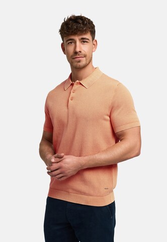 INDICODE JEANS Poloshirt ' Vorm ' in Orange: Vorderseite