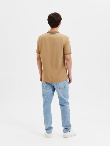 SELECTED HOMME Shirt 'SLHDante' in Beige