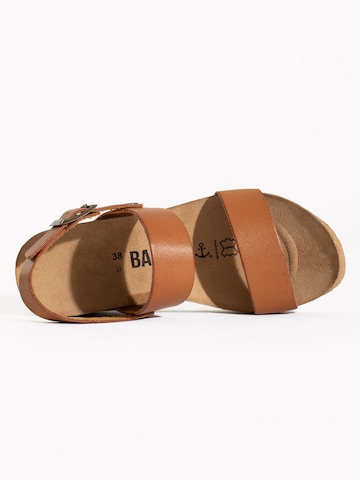 Bayton Sandalen met riem 'Selene' in Bruin