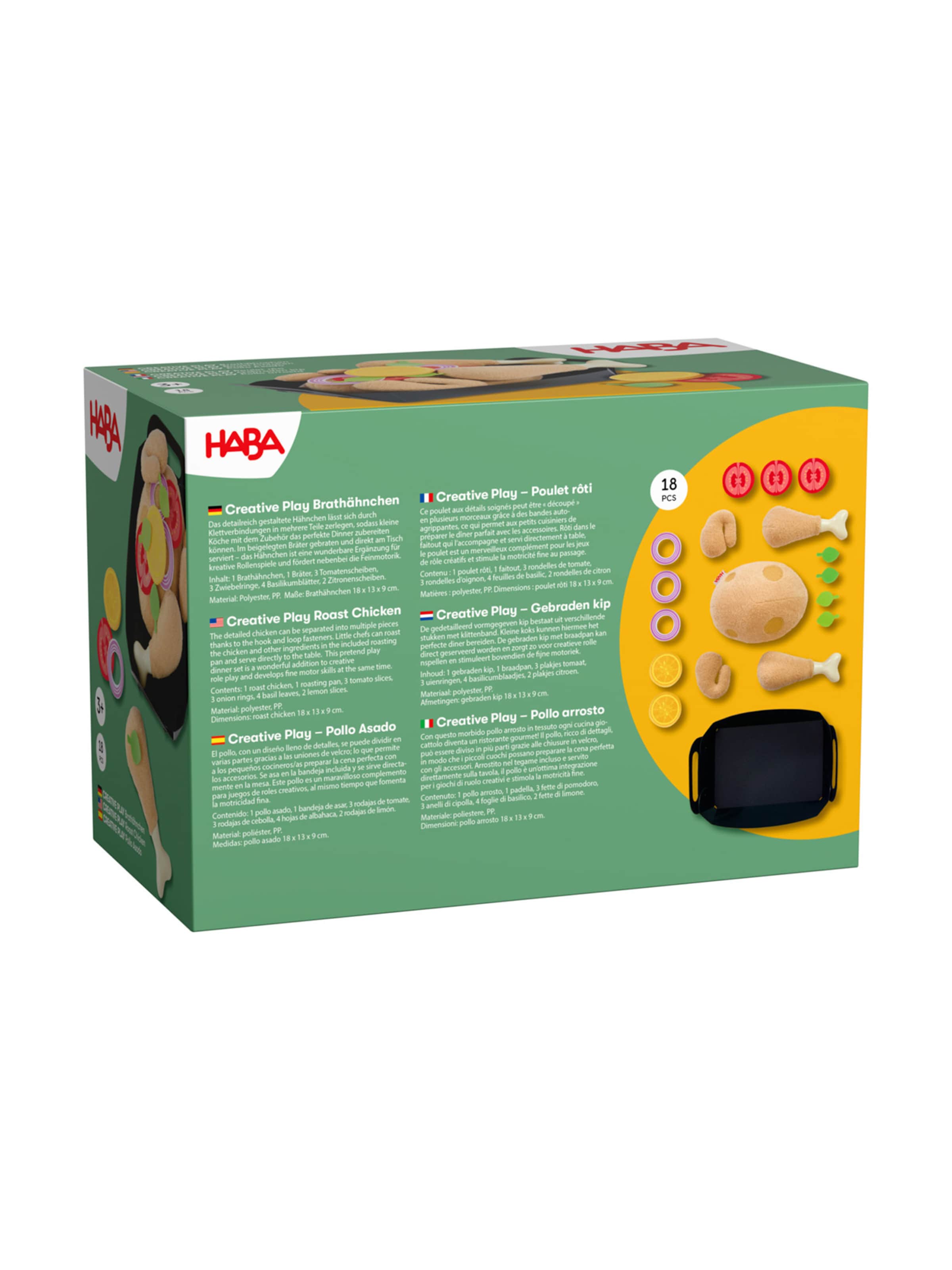 HABA Knuffels ' Creative Play - Brathähnchen ' in Gemengde kleuren