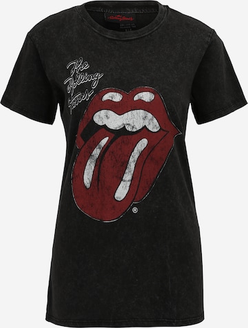 Cotton On חולצות 'ROLLING STONES' בשחור: מלפנים