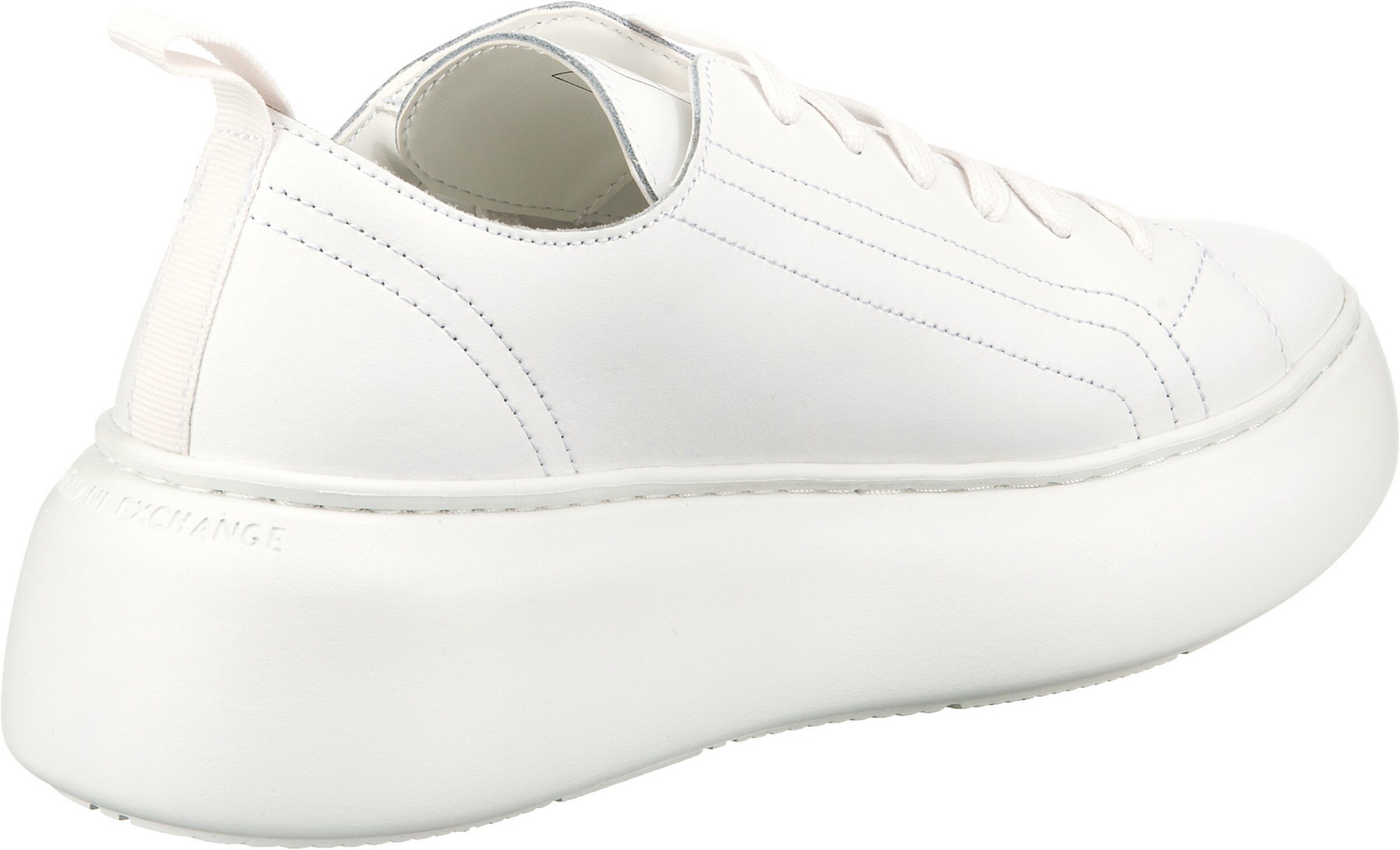 ARMANI EXCHANGE Platform trainers in White
