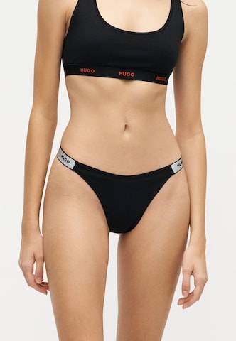 HUGO - Tanga en negro: frente
