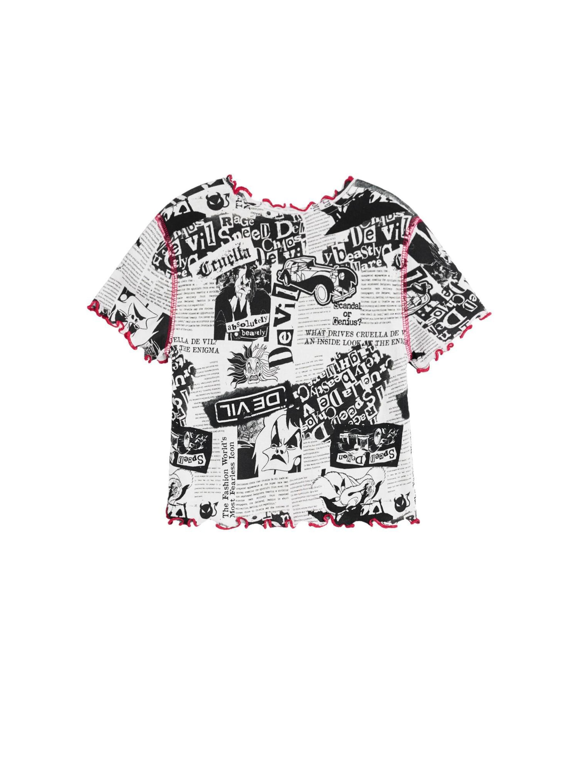 Desigual Shirt 'Cruella Disney' in Black: front