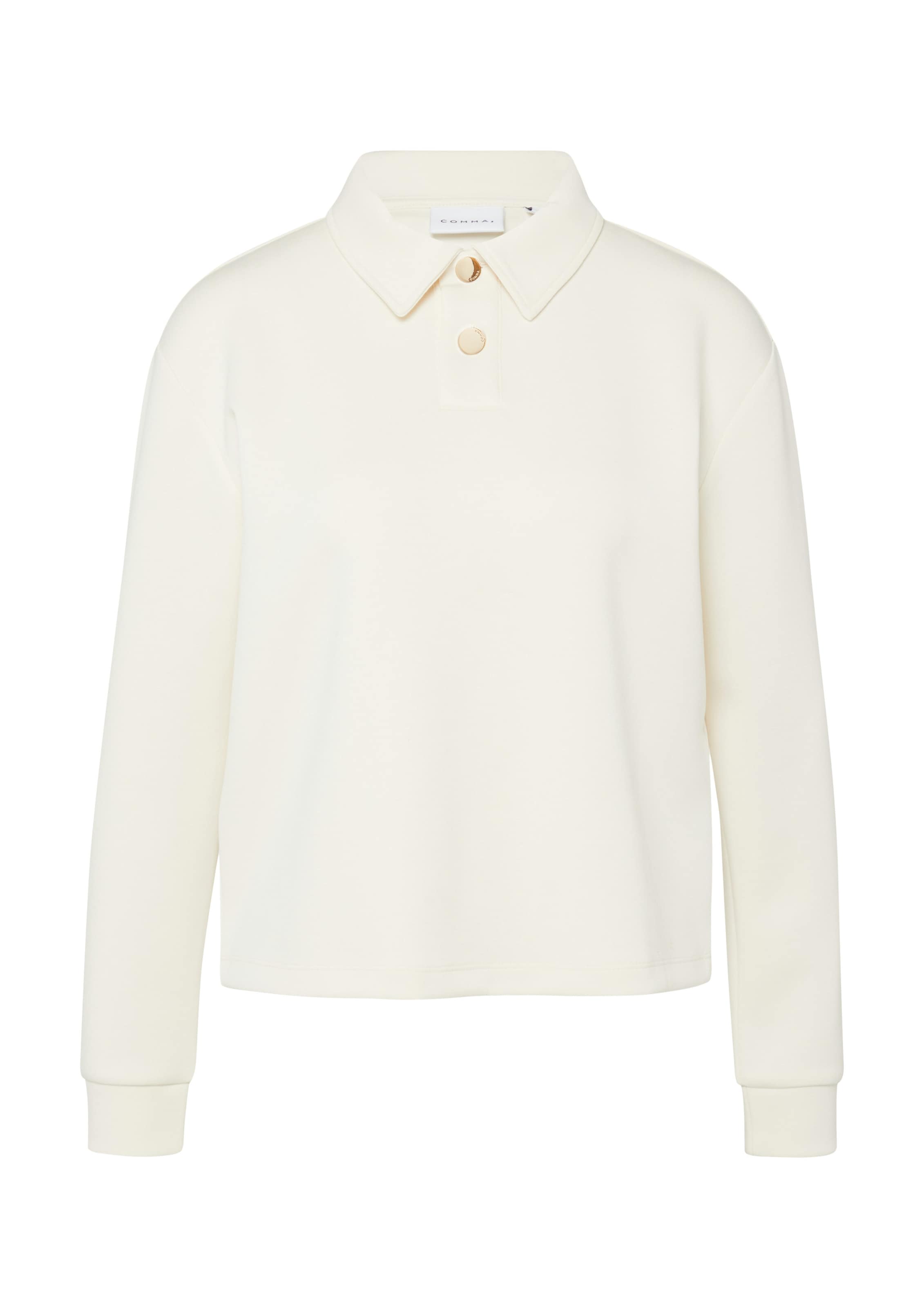 COMMA Sweatshirt in Beige: voorkant