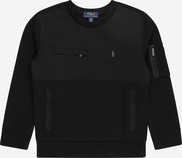 Sweat Polo Ralph Lauren en noir : devant