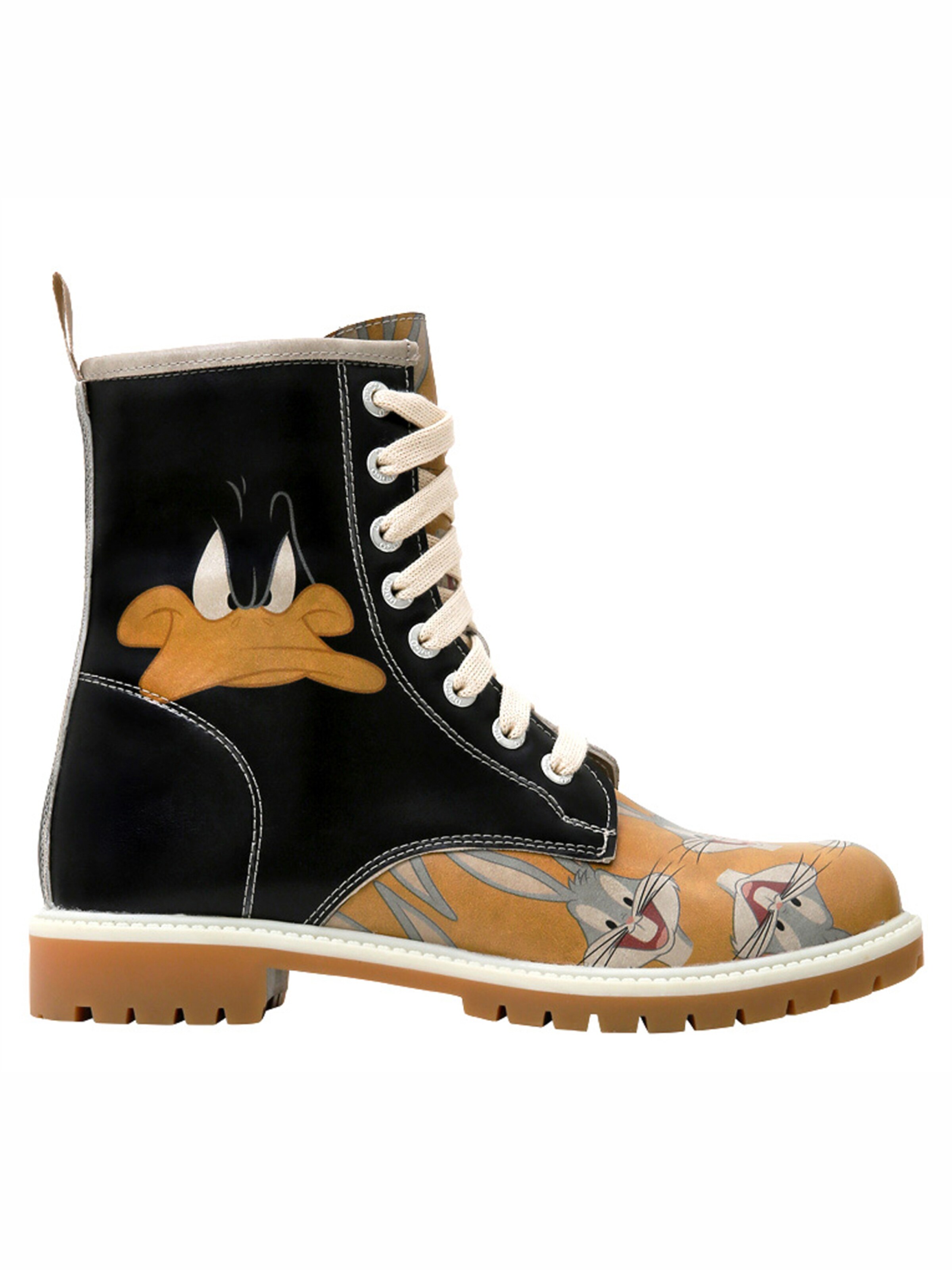 DOGO Lace-Up Boots 'DOGO Boots - Double Trouble' in Orange