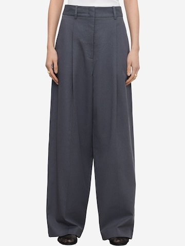 Wide Leg Pantalon à pince Adolfo Dominguez en gris : devant